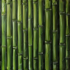 Obraz premium Textured green bamboo stalks background