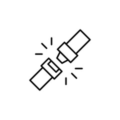 seatbelt line icon