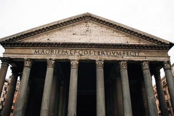 View of the Pantheon in Rome