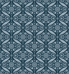 Japanese Petal Diamond Vector Seamless Pattern