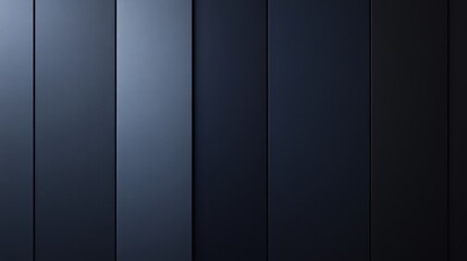 Abstract image of dark blue vertical panels creating a smooth gradient effect in a modern setting