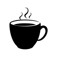 coffee mug icon, coffee mug silhouette vector illustration -coffee mug Editable Vector Illustration.