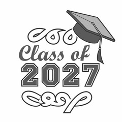 Class of 2027 Varsity Letter Patch Graduation Lo