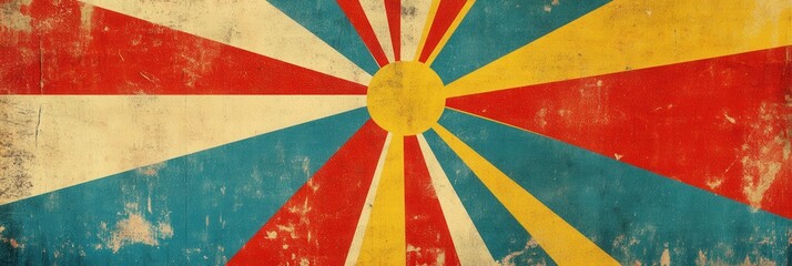 Vintage protest artwork capturing the spirit of 1960s activism through bold colors and striking typography Generative AI