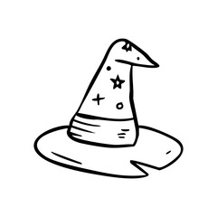 Witch Hat hand drawn