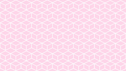 Pink and white honeycomb seamless pattern as a background	