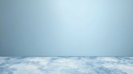 Fototapeta premium Soft Blue Concrete Surface With Subtle Gradient Light Empty Background For Product Placement