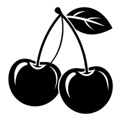 vector illustration of cherries