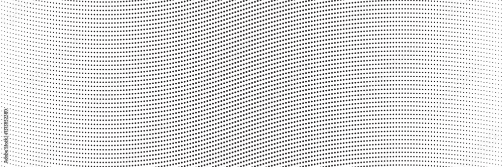 Wall mural dotted gradient halftone background. horizontal seamless dotted pattern in pop art style. abstract m