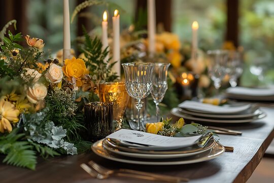 wedding table setting