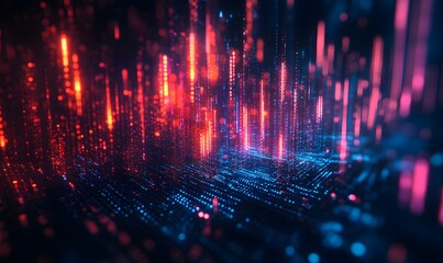 Obraz premium data flow visual concept.