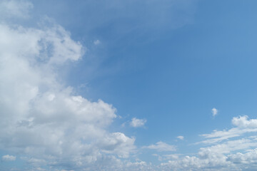 見上げると綺麗な青い空