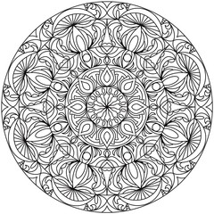 Simple Line Drawings, Line Drawings for Painting Practice, Mandala Paintings, Line Drawings for Making Coloring Books, Printings, Covers, Patterns on Product Surfaces.