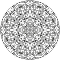 Simple Line Drawings, Line Drawings for Painting Practice, Mandala Paintings, Line Drawings for Making Coloring Books, Printings, Covers, Patterns on Product Surfaces.