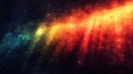 Obraz premium Colorful nebula and stars creating a breathtaking cosmic landscape