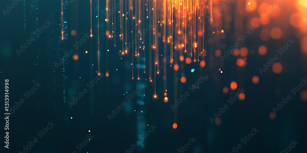 Poster explore a captivating abstract visualization showcasing data flow and connectivity. ideal for repres