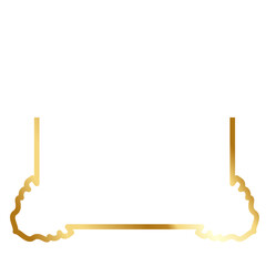 Gold bottom frame line