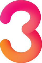 Orange-pink vibrant gradient number three.