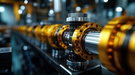 Industrial Machinery Close-up