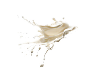 milk splash isolated on white