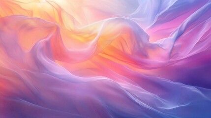 Fototapeta premium Colorful, flowing fabric abstract