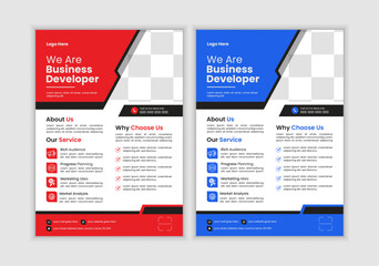 Creative business grow flyer design template with modern design, Learning and grow company business flyer template, digital marketing agency flyer, grow your business digital marketing new flyer.
