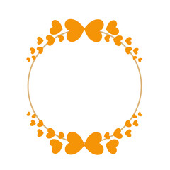 Set of gold circle ring signs isolated on white background vector.