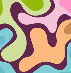 warm colorful abstract backround with fluid composition. simple design