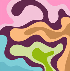 warm colorful abstract backround with fluid composition. simple design