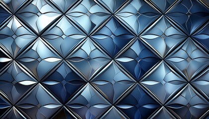 Obraz premium Background in shades of blue and silver with delicate geometric patterns, creating a modern and elegant aesthetic. Perfect for luxury, minimal, and sophisticated designs. 