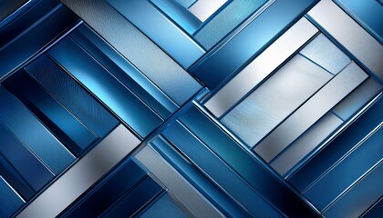 Fototapeta premium Background in shades of blue and silver with delicate geometric patterns, creating a modern and elegant aesthetic. Perfect for luxury, minimal, and sophisticated designs. 