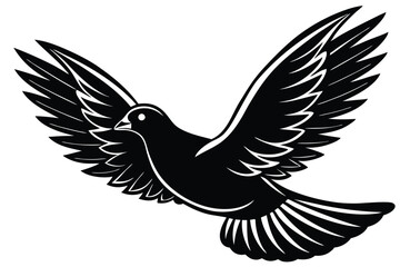 Obraz premium Bird silhouette illustration