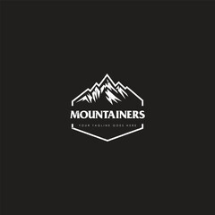 Mountain logo design inspiration, Mountain illustration, outdoor adventure . Vector graphic print for t shirt and other uses
