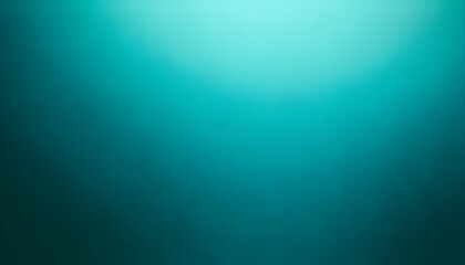 Obraz premium Turquoise green gradient background showing light effects and texture