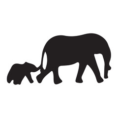 Fototapeta premium elephant silhouette