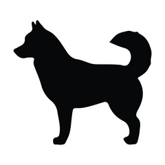 short legged dog silhouette