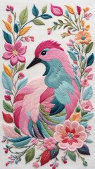 Fototapeta premium ornamentação poética, texturas aveludadas, composições fluidas, brilho sutil, ilustrações botânicas, estética artesanal, acabamentos delicados,