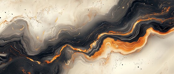 Elegant Marble-Inspired Abstract Pattern in Mocha Mousse Tones With Flowing Streaks and Soft Veining Creating a Minimalist Aesthetic