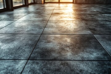 Interior Tile Floor Sunlight