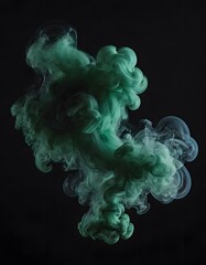 smoke effect isolated on a black background