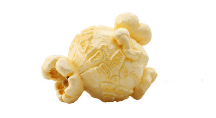 single popcorn snack isolated on transparent background Generative Ai.