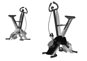 Obraz premium siłownia, ćwiczenia, przyrząd, fitness