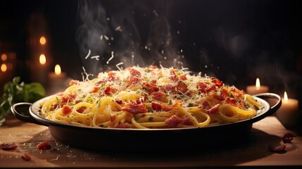 A Delicious and Hearty Carbonara Pasta Dish