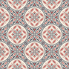 Seamless abstract background design with intricate geometric patterns