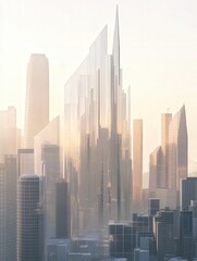 San Francisco, showcasing a prominent architectural cubical structure with tall spires,