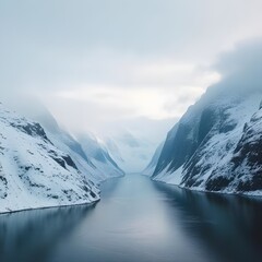 Hills against ocean, hills, waterfall landscape outdoor