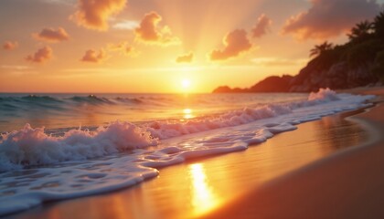 Sunbathing on a tropical island