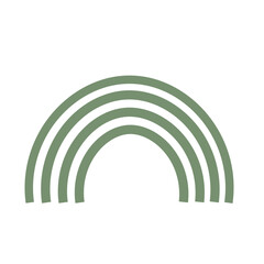 Aesthetic Semicircle Green Line Illustration
