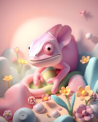 Whimsical 3D Animal Render