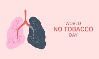 Stop smoking isolated on white background. Cigarettes forbidden sign, National non smoking week. World no tobacco day. Vector flat illustration
